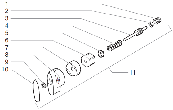 EP2205 PRIME/SPRAY Valve Assembly